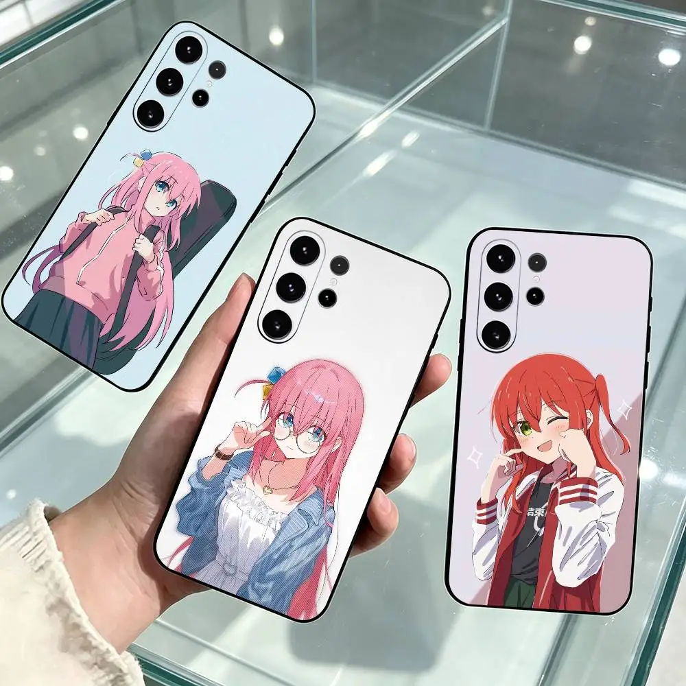 Bocchi the R-Rock Anime  Phone Case For Samsung S26,S25,S24,S23,S22,S21,S30,Ultra,Plus,Fe,Soft Silicone Black Cover