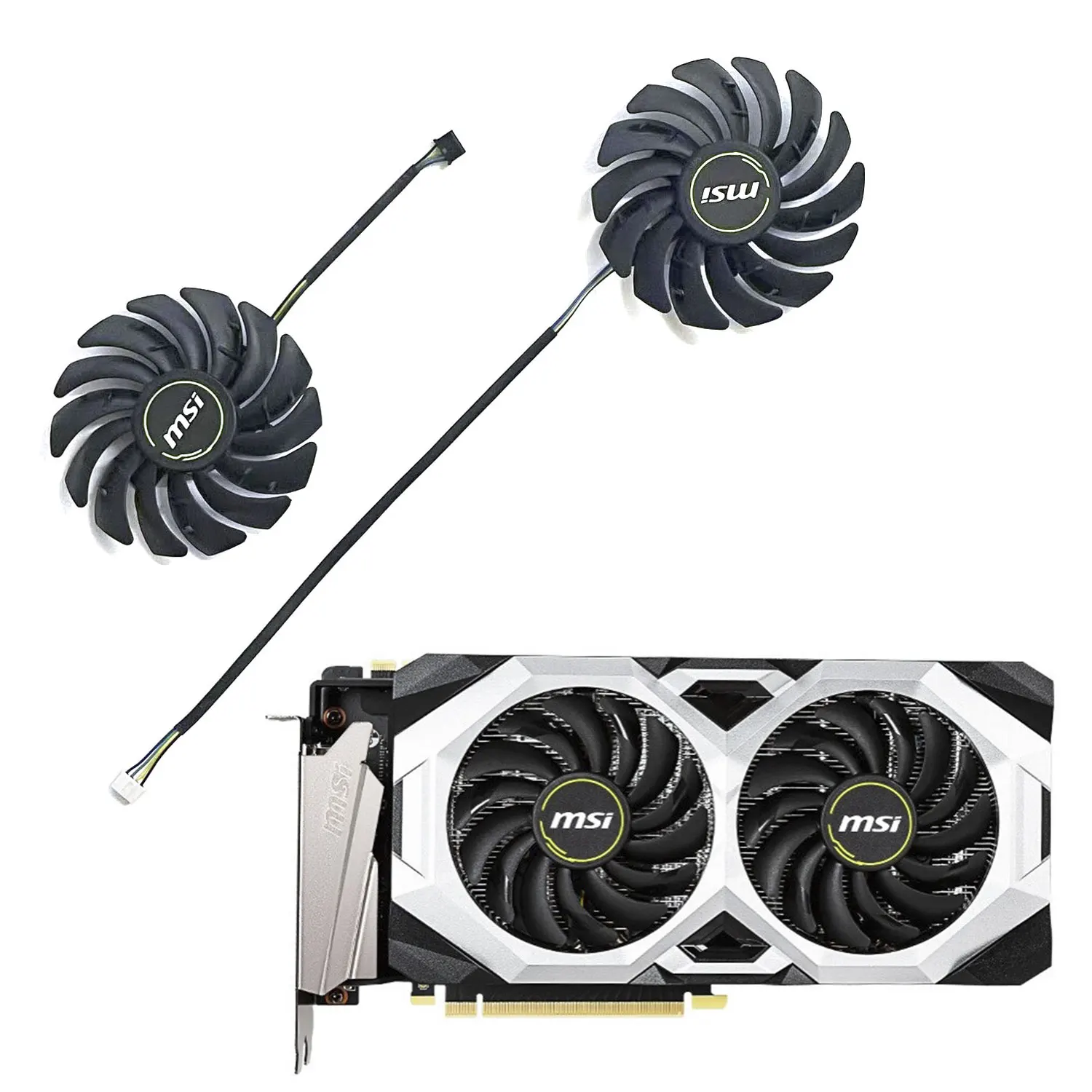 Новый графический вентилятор PLD10010S12HH, 85 мм, 4 контакта, RTX2080TI, для MSI Geforce RTX 2060 2070 2080, Super Ventus XS, разгоняемый графический вентилятор