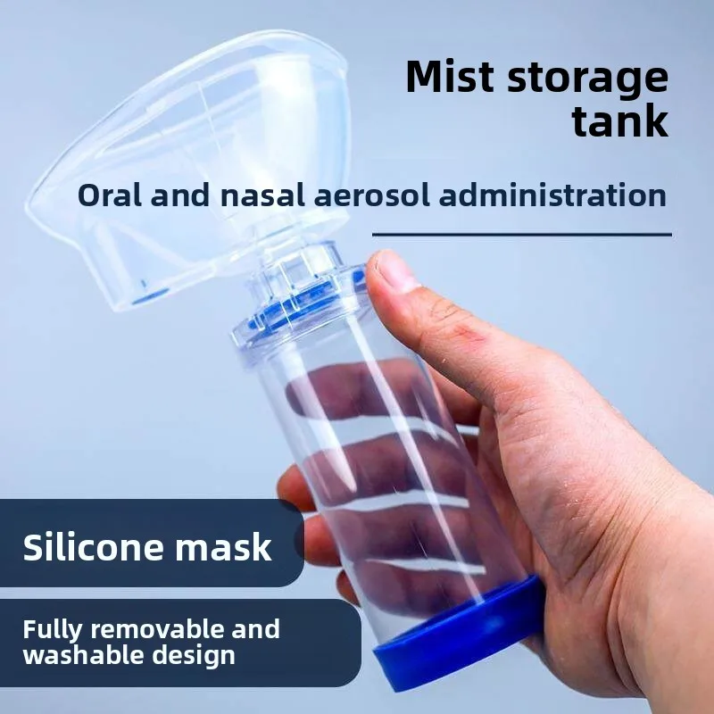 

2PCS Lightweight Inhaler Chamber Protector Medical Mask Spacer For Adult Kids Asthma Aerosol Drug Delivery Care