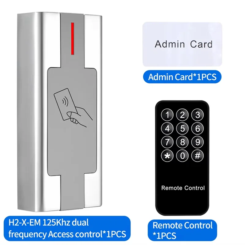 

A73E-Wiegand Controlled Metal Keypad RFID Card Reader Waterproof For Outdoor Access Control Systems 3000 User