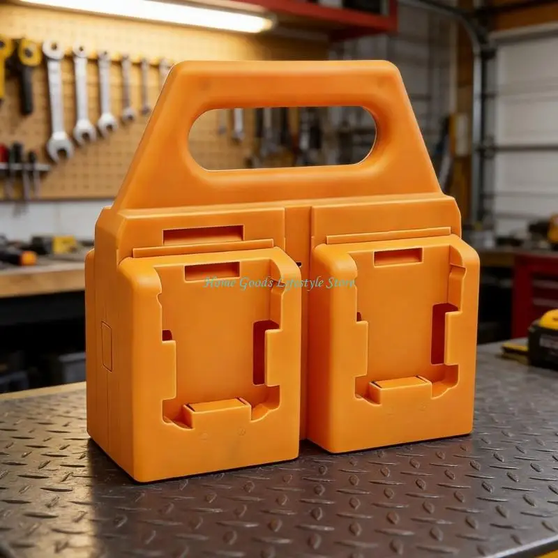E74E Convenient Storage Case For 18V Tool Batteries Quality ABS Construction