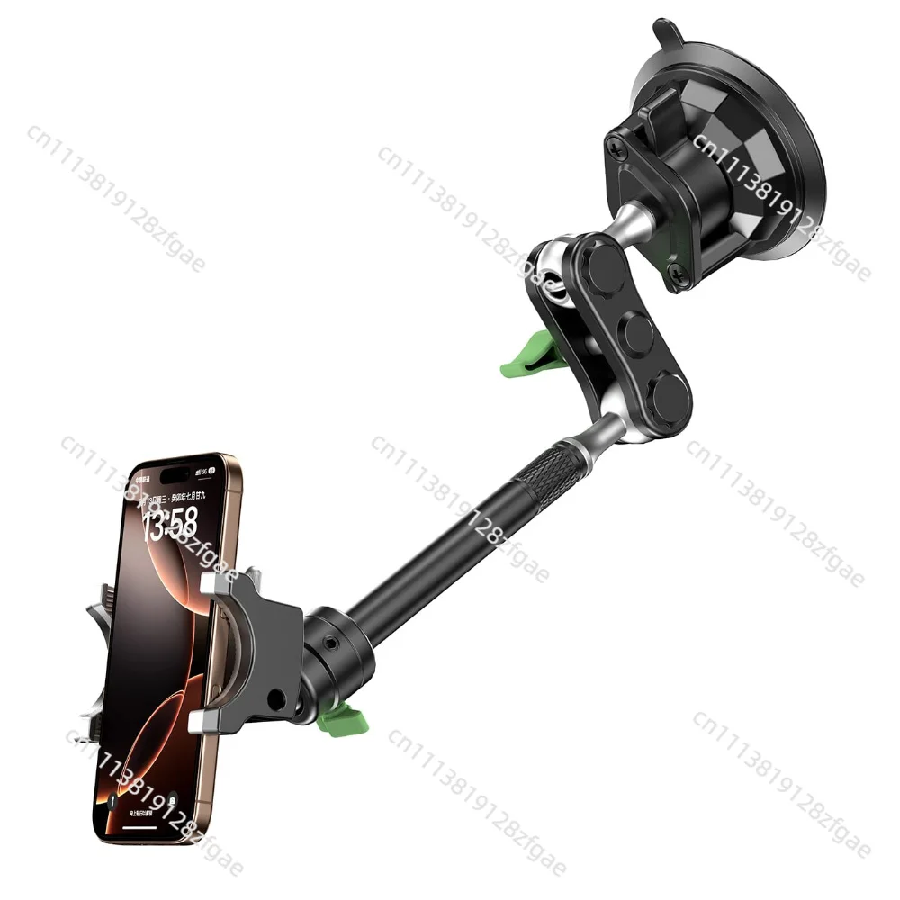 Universal Metal Car Phone Mount, 360° Rotation for Windshield/Dashboard, Suction Cup Holder