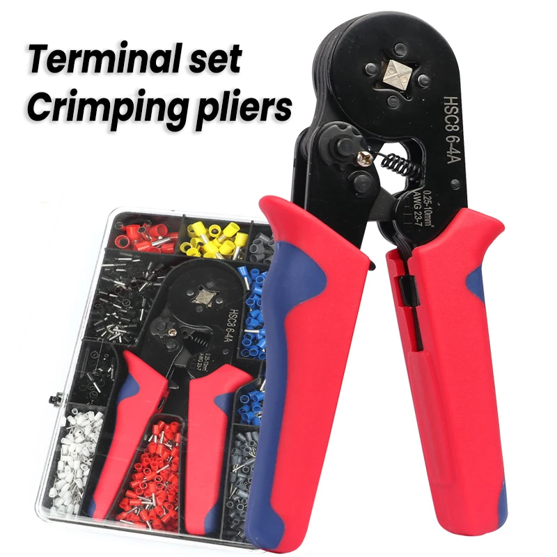 Ferrule Sleeves Terminal Crimping Tools Electrical Crimper Plier For Wire End Crimp Tube Terminals Electrical Circuit Repair