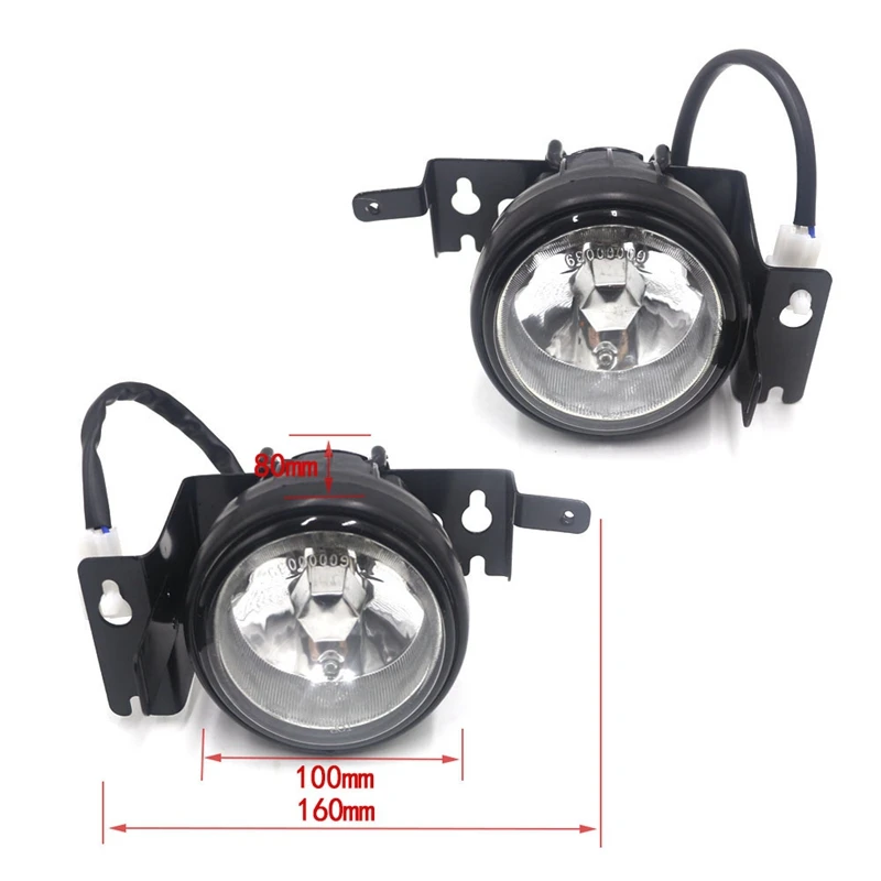 Fit For 1999-2000 Honda Civic EK JDM White Lens Driving Fog Lights W Switch RH & LH