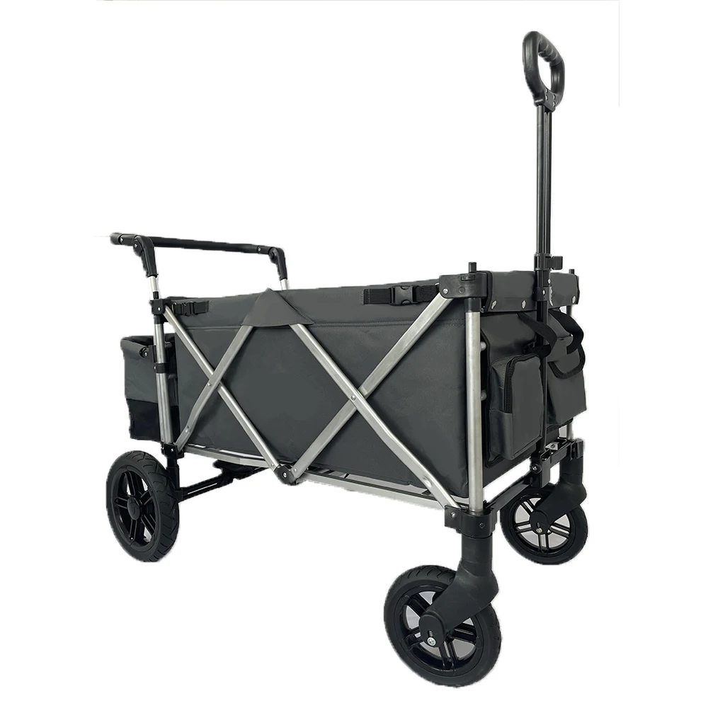 Multi Function Folding Wagon Foldable  Outdoor Trolley Stroller Folding Wagon Portable