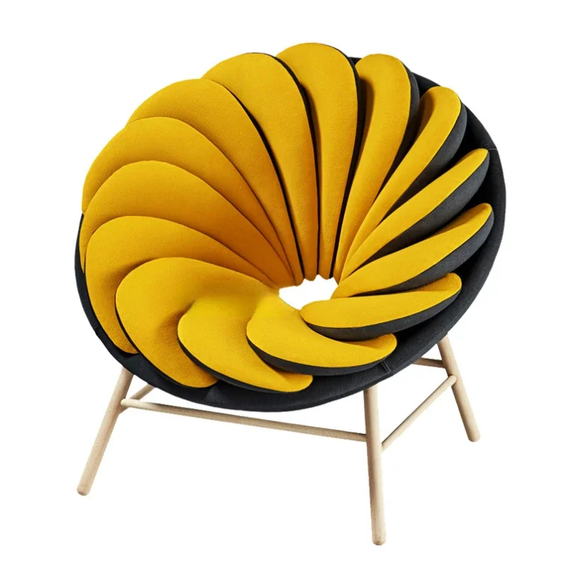 Special-Shaped Designer Chair Petal Chair Personality Leisure Creative Modern Couch Fashion Trendy