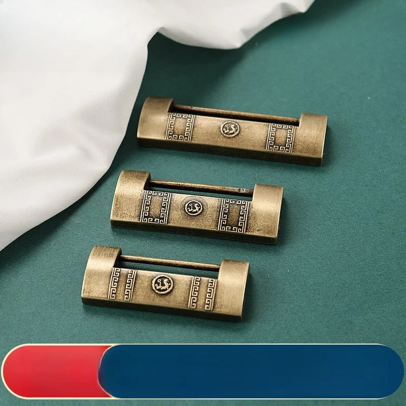 

Винтажный дверной замок для двора, античный китайский стиль, перекладина, навесной замок для ювелирных изделий, деревянная шкатулка, шкаф