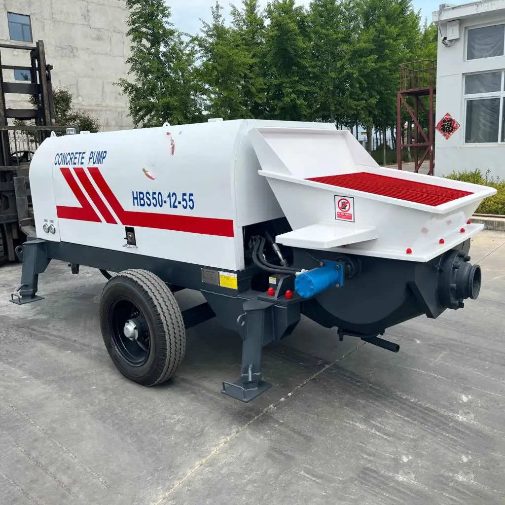 YG Factory Direct Sale Customization Electric Concrete Pump Machinery Diesel Small Concrete Delivery Pump 30mm Stone Size