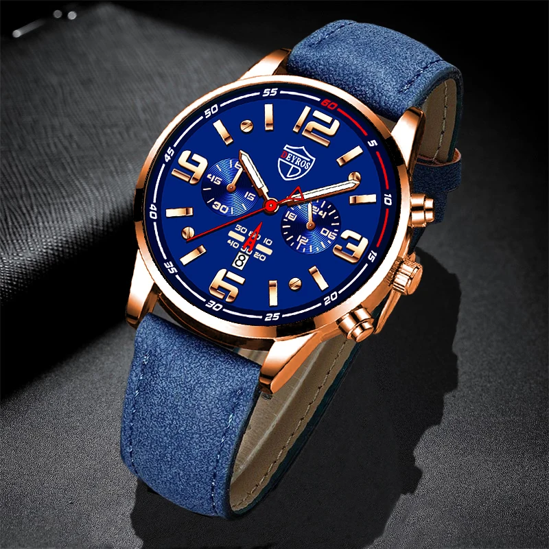 

Fashion Brand Men's Watches Luxury Men Leather Quartz Wrist Watch Leather Watch Sports Casual Male Luminous Clock reloj hombre