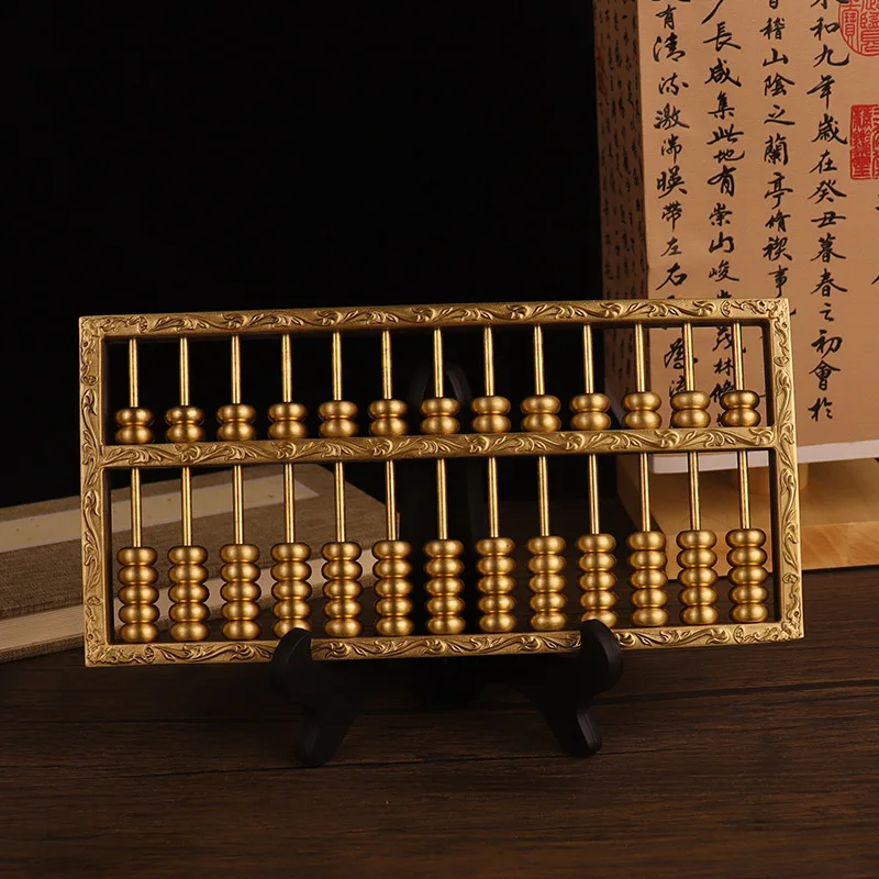 

Brass Abacus Solid Ruyi Abacus Ornament Shop Living Room Office Decoration Craft Large Opening Gift