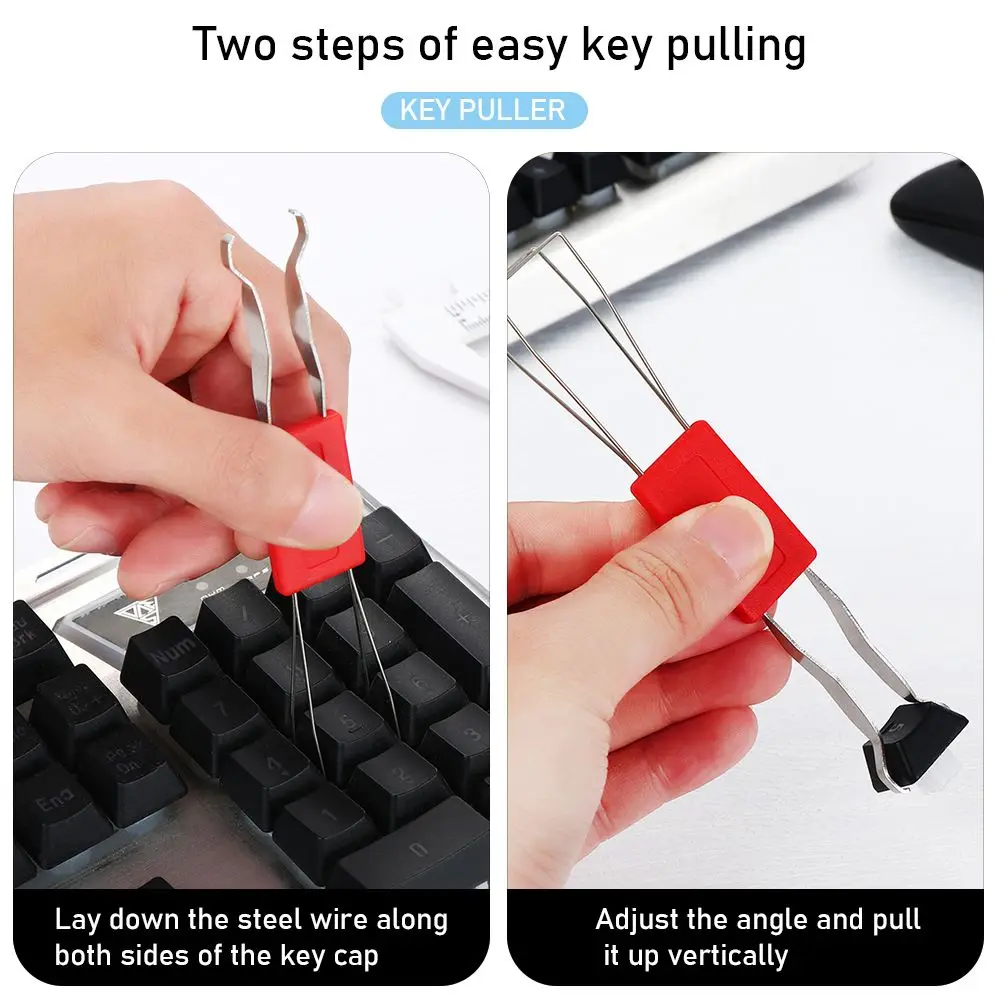 Durable Accessories Steel Cleaning Tool Dust Cleaner Aid Keycap Unloading Keycaps Puller