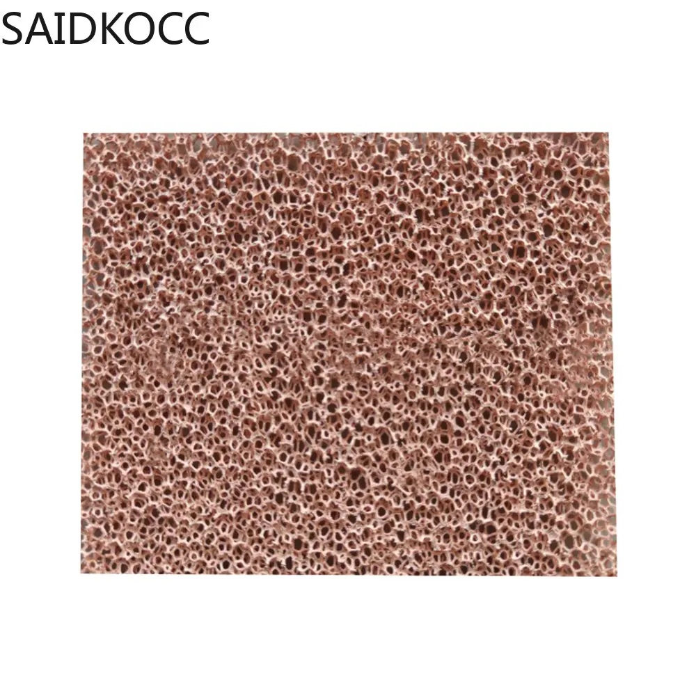 SAIDKOCC Porous Foam Copper Heat Conduction Electromagnetic Shielding Catalyst Electrolytic Scientific Research Material