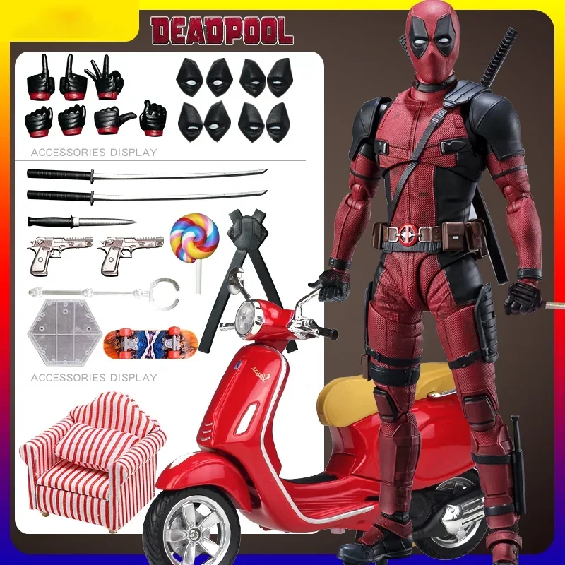 Deadpool And Wolverine X-Men Action Figure Cool Marvel Super Hero Figurine Collectible Toys Model  Decoration Kids Gift