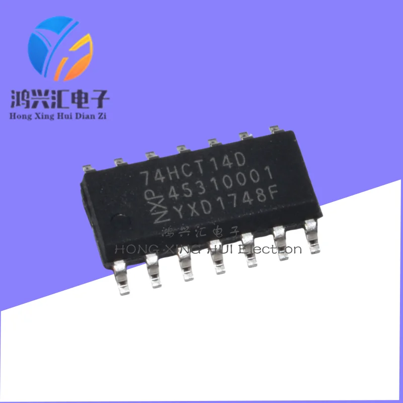 Brand New/Original 74HCT14D Surface Mount SOP-14 Hex Inverting Schmitt Trigger Logic Chip