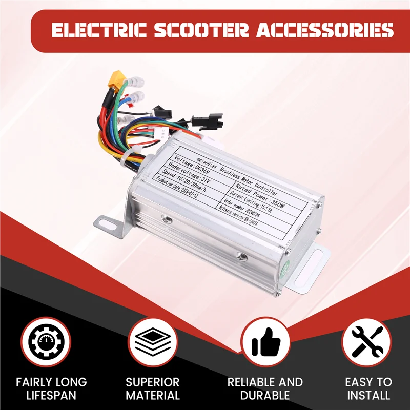

ABJM-36V 350W Brushless Controller +Bluetooth Meter+Light+Accelerator Kit For Xiaomi M365/M365 Pro Electric Scooter