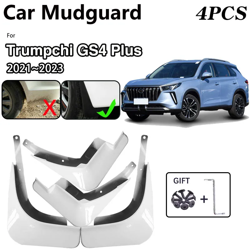 

Car Mudguards For GAC Trumpchi GS4 Plus 2021 2022 2023 Spray Baking Paint MudFlap Fender Protect Mud Guard Flap Auto Accessories