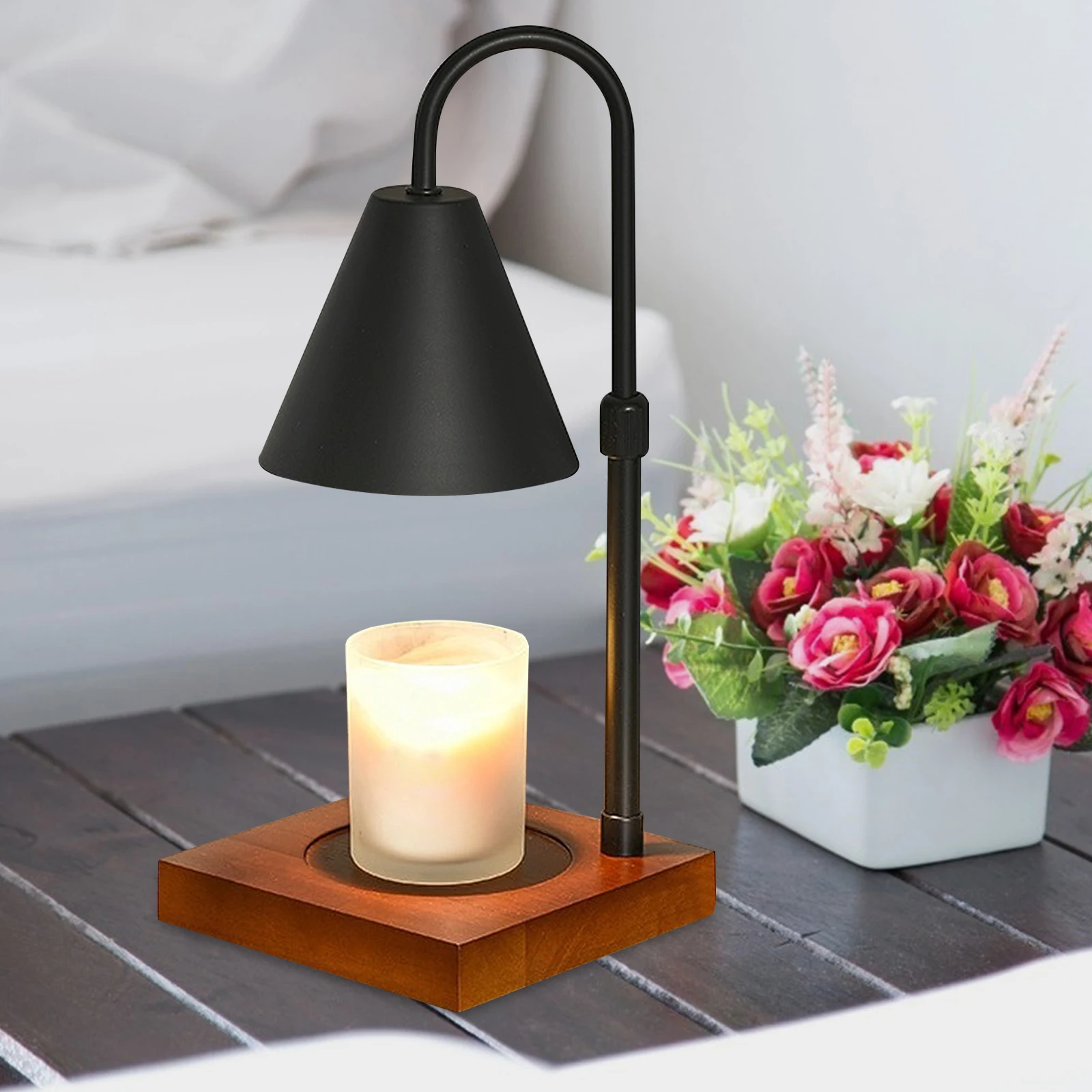 Curved Stem Lighting Fixture Adjustable Table Lamp Accessory Creative DIY Assembly Elegance Sophistication Threaded Lamp