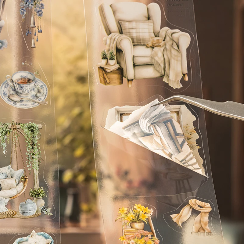 6-стильная лента для домашних животных, дивана, сада, ландшафтного дизайна, высечка для хранения, чашка для воды, чехол для телефона, наклейка, украшение для журнала, дневника