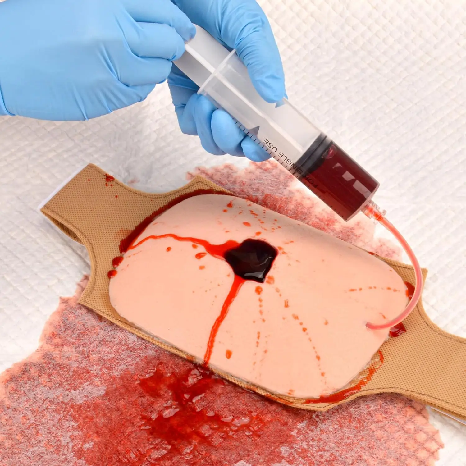 

Набор для тренировки мулажа на раны, набор для остановки кровотечения для тренировки гемостаза, носимый тренажер для контроля кровотечения ран для обучения оказанию первой помощи