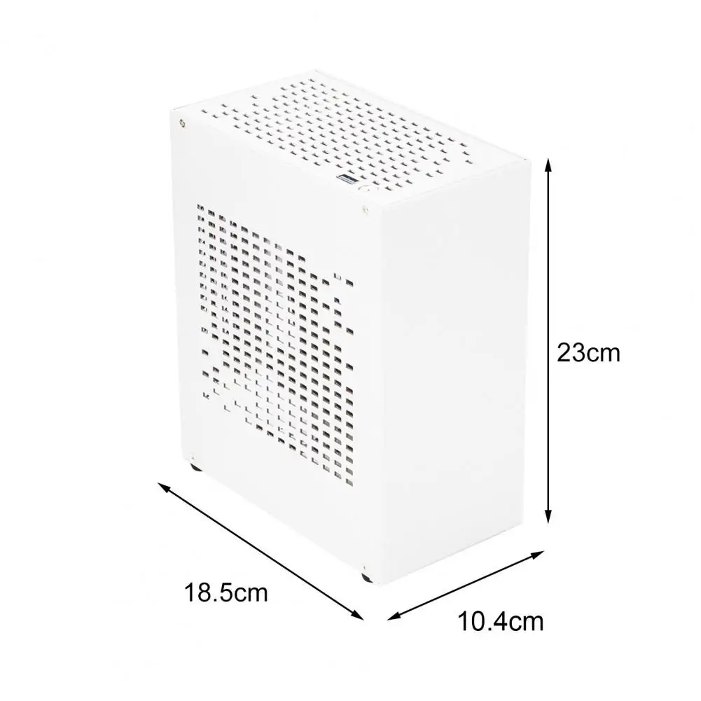 Mini Itx Computer Case Rapid Heat Dissipation Desktop Case Aluminum Alloy Mini Itx Gaming Desktop Case with Graphics Card for Pc