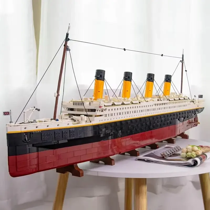 

New In Stock 99023 Compatible 10294 Titanic 9090PCS Large Cruise Boat Ship Building Blocks Bricks Children Diy Toys Aldult Gifts