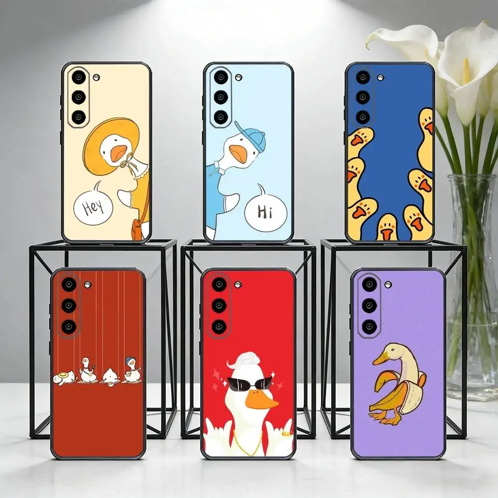 Cartoon Cute G-Goose Phone Case For Samsung Galaxy A73,A72,A71,A70,A53,A52,A51,Others Soft Black Cover