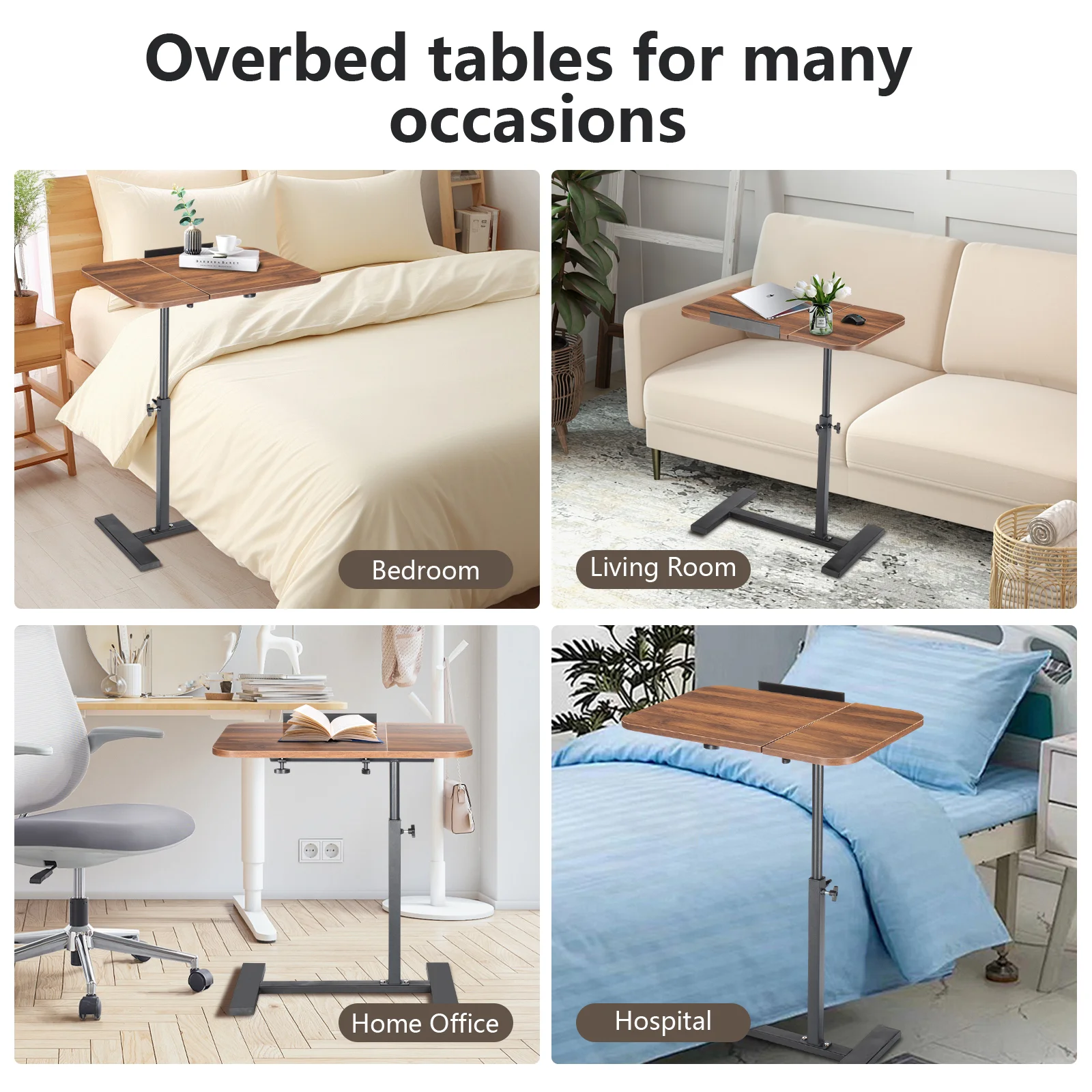 Nouvelle Table roulante réglable support pour ordinateur Portable Table inclinable bureau canapé-lit Table d'appoint bureau Portable Table basse Mobile