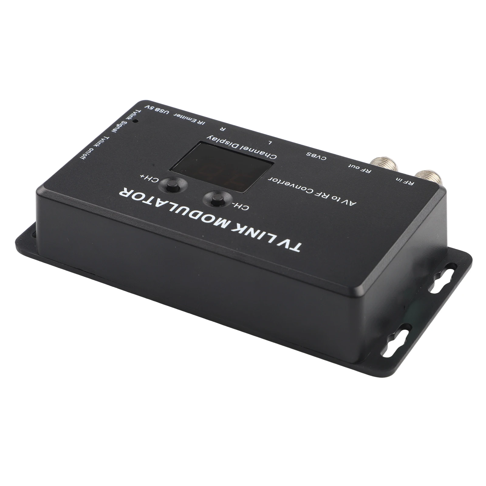 TM70 UHF TV Link Modulator AV To RF Converter With Channel Display IR Extender For For PAL NTSC Set Top Box Signal Conditioning