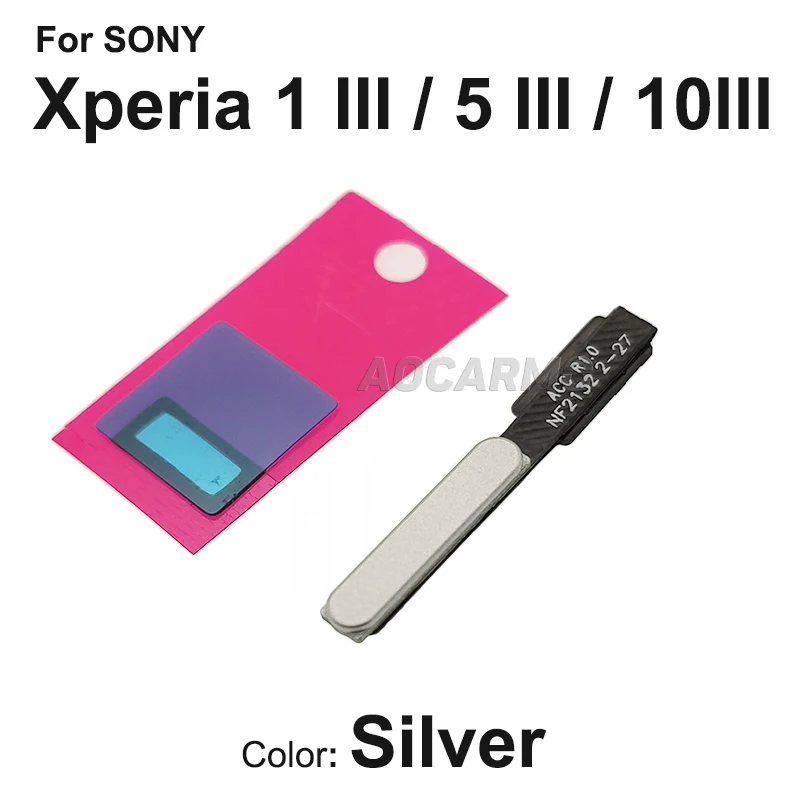 Aocarmo For Sony Xperia 1 5 10 III X1iii X5iii X10iii Mark3 Power On/Off Switch Fingerprint Button Touch ID Flex Cable image 5
