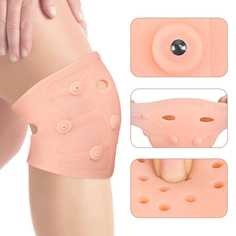 Magnet Knee Pads Outdoor Running Cycling Sports Pressurized Patella Knee Support Soft Elastic Fit Sports Elbow Pads Gym