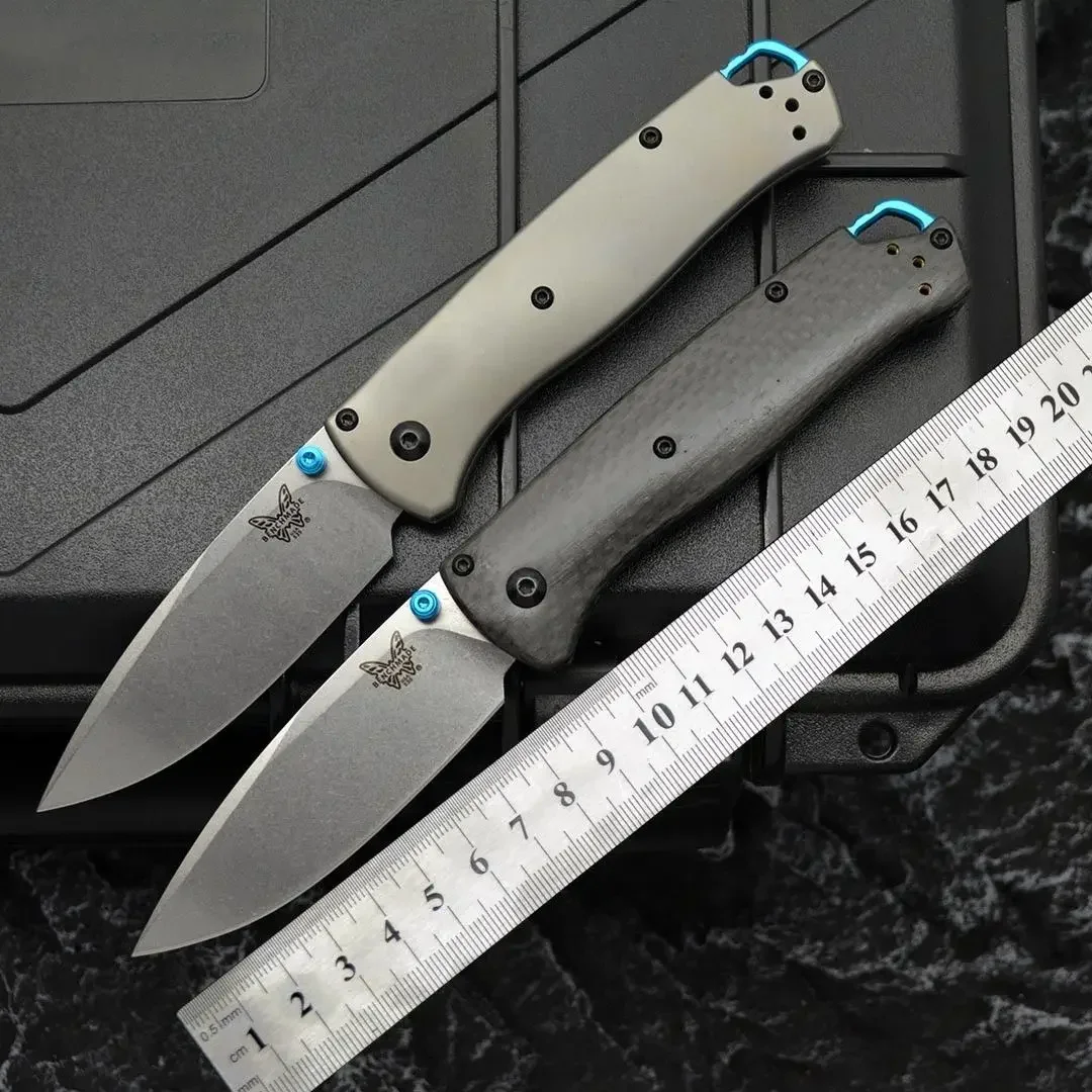 

BM535 folding knife D2 steel high hardness sharp folding knife titanium alloy EDC outdoor survival knife