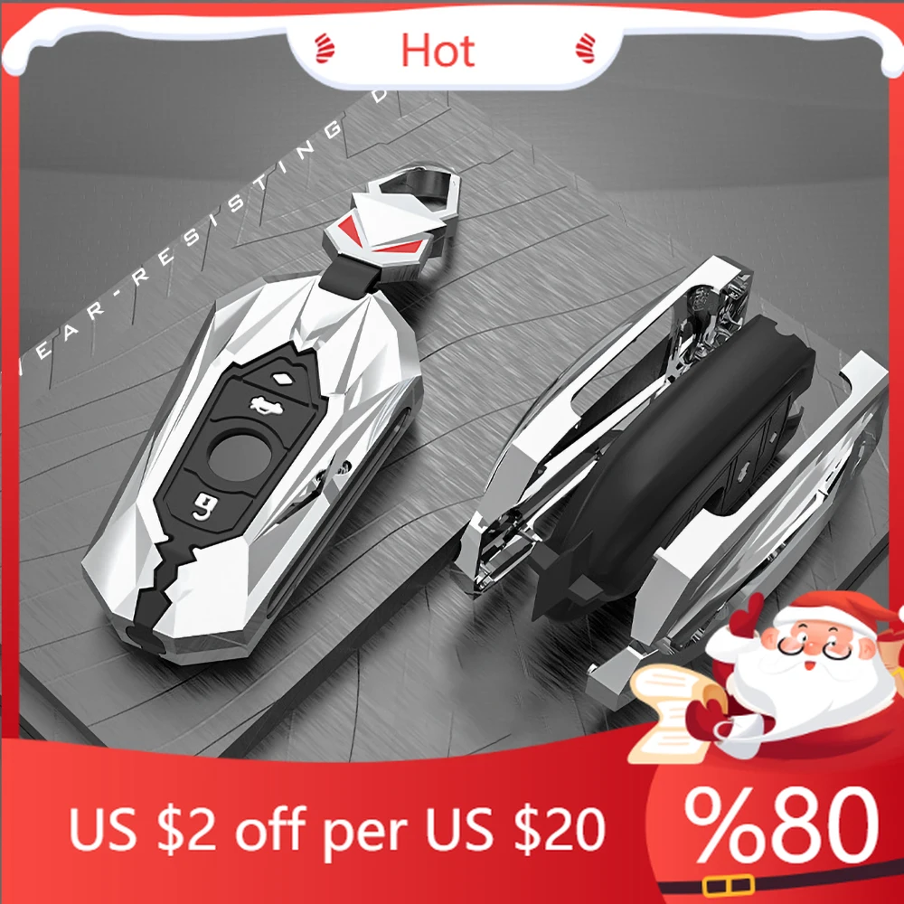 

Hot Zinc Alloy Car Key Case Cover Shell For BMW 1 3 5 7 Series X1 X3 X4 X5 X6 G20 G30 F15 F16 G01 G02 G05 F10 Interior Stickers