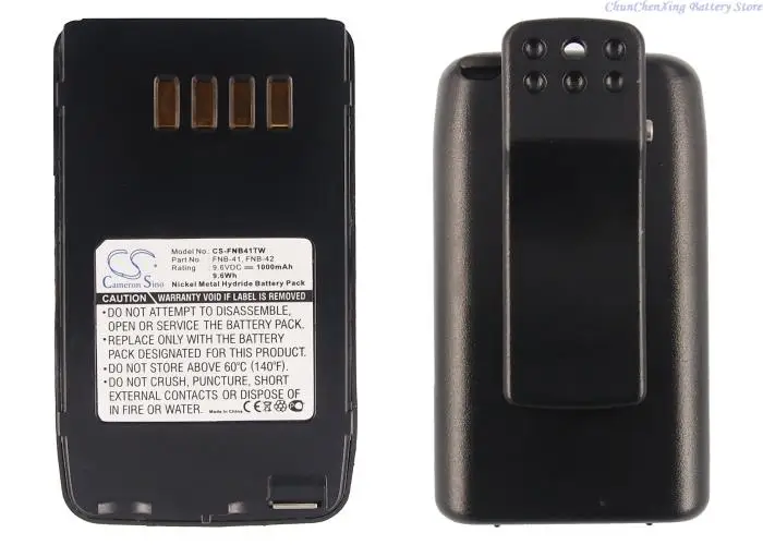 Cameron Sino 1000mAh dwukierunkowa bateria radiowa dla Vertex/YAESU FT-10, FT-10R, FT-40, FT-40R, FT-50, FT-50R, VXA-100