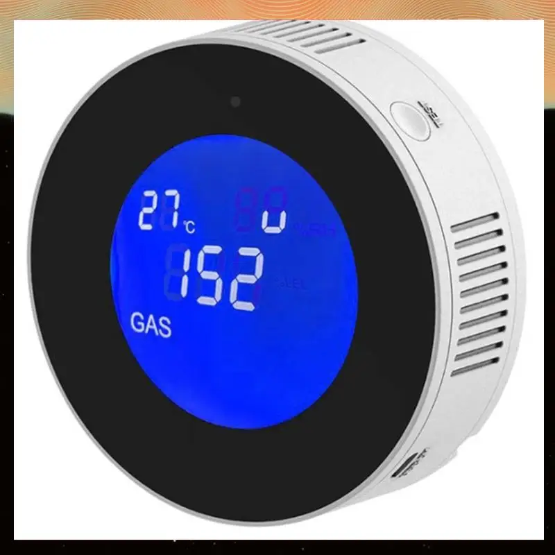 

Combustible Gas Detector Combustible Gas Leak Detector With Temperature Function With LCD Display With Tuya App EU Plug-Y05A
