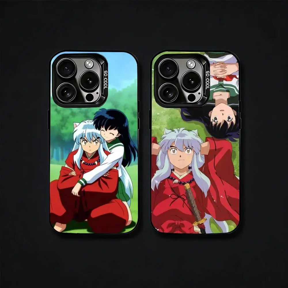 

Hot Japan Anime I-Inuyasha Phone Case For iPhone17, 16,15,14,13,12 Pro Max Black Candy Matte Shockproof Cover
