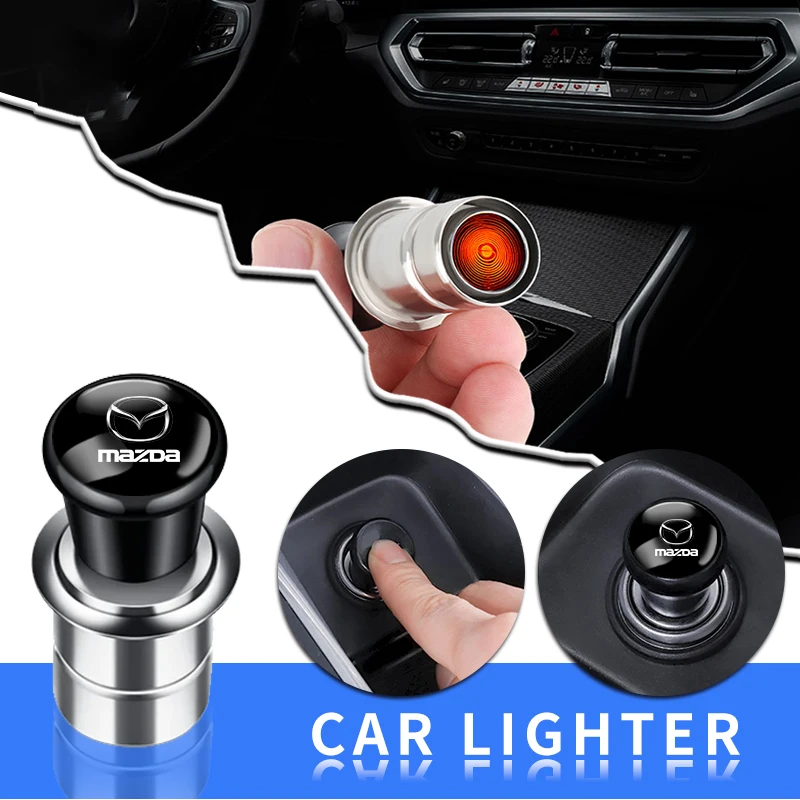 Auto Accessories Car Cigarette Lighter Plug Adapter Portable Power Outlet For Mazda 2 3 4 5 6 7 8 ATENZA Axela 6 323 626 RX8 CX6