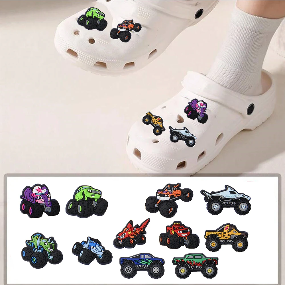 

11Pcs Cars Cartoon Shoe Charms,Croc Charms,Jibbitz Charms for Crocs Cartoon Charms Accessories For Women Men Shoe Decoration.