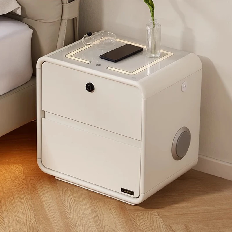 

Bedroom Nordic Bedside Table Librero Cabinets Storage Organizer Nightstand Cheap Charging Wood Mesa De Cabeceira Home Furniture