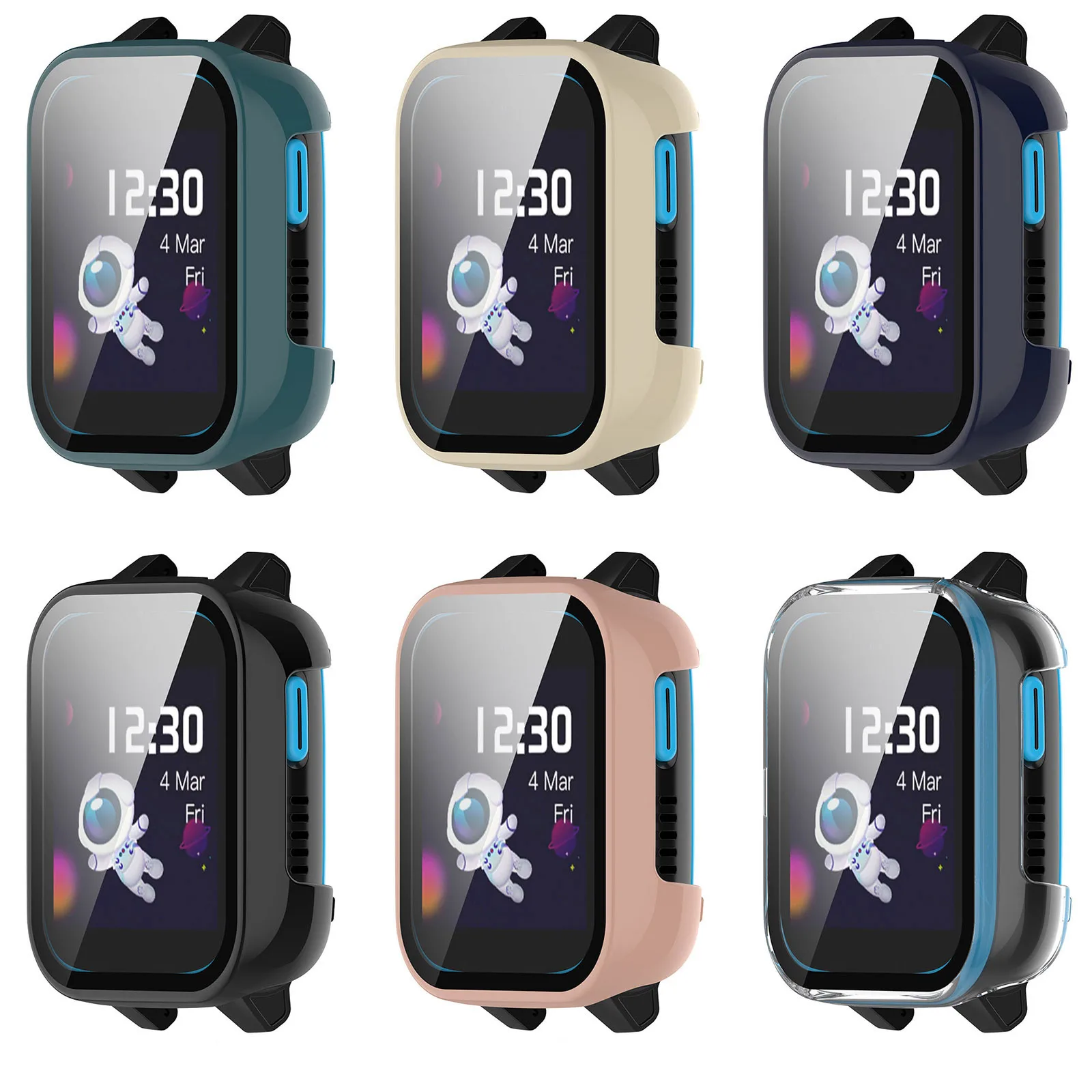 Hard Edge Shell Glass Screen Protector Film Case For Xplora XGO3/X6/X5 Play Kids Smart Watch Cover X6play X5play Accessories