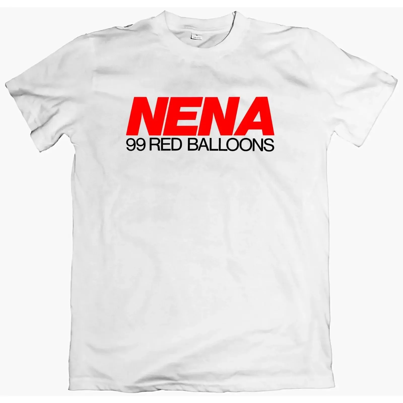 Camiseta 99 Globos Rojos NENA Pop New Wave Banda NDW Retro XS 2XL vintage Lavada Elástica Moda Casual Streetwear