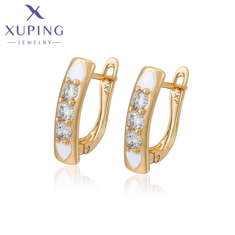 Xuping Jewelry Summer Style Simple Popular Fashion Women Girl Hoop Earring with Gold Color X000664052