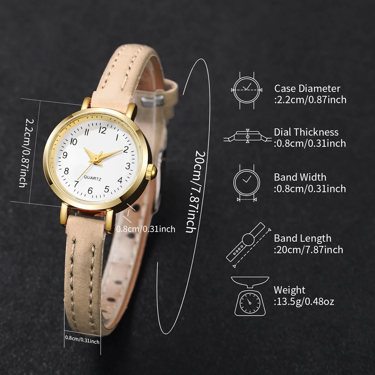 Fashion Small Dial Women's Quartz Watch