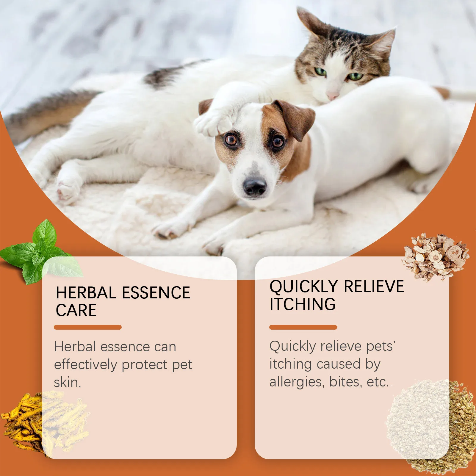 Pet Allergy and Itch Relief Cream for Dogs Cats Skin Health Care Cream 50g Skin Yeast Infections Ringworm Rashes Hot products