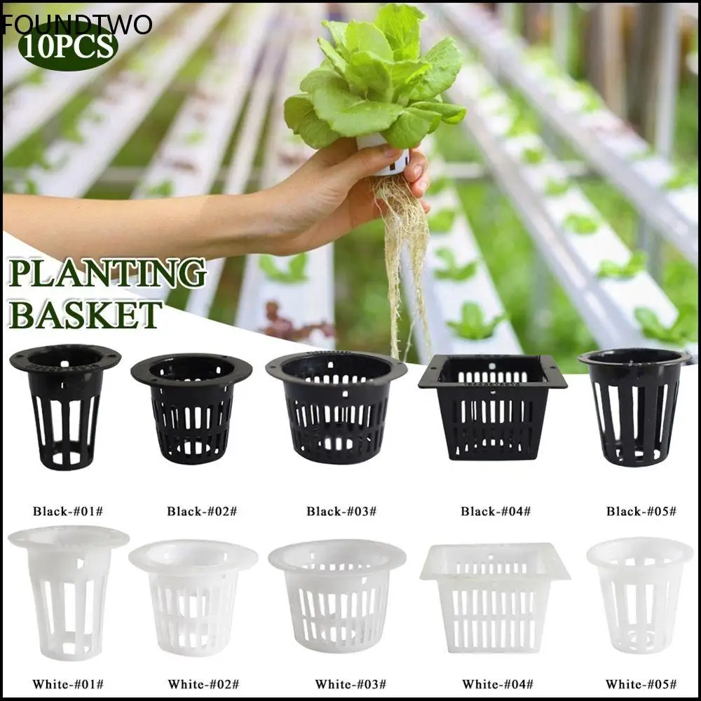 10pcs Heavy Duty Hydroponic Mesh Pot Net Cup Basket Hydroponic Aeroponic Plant Grow Garden Clone