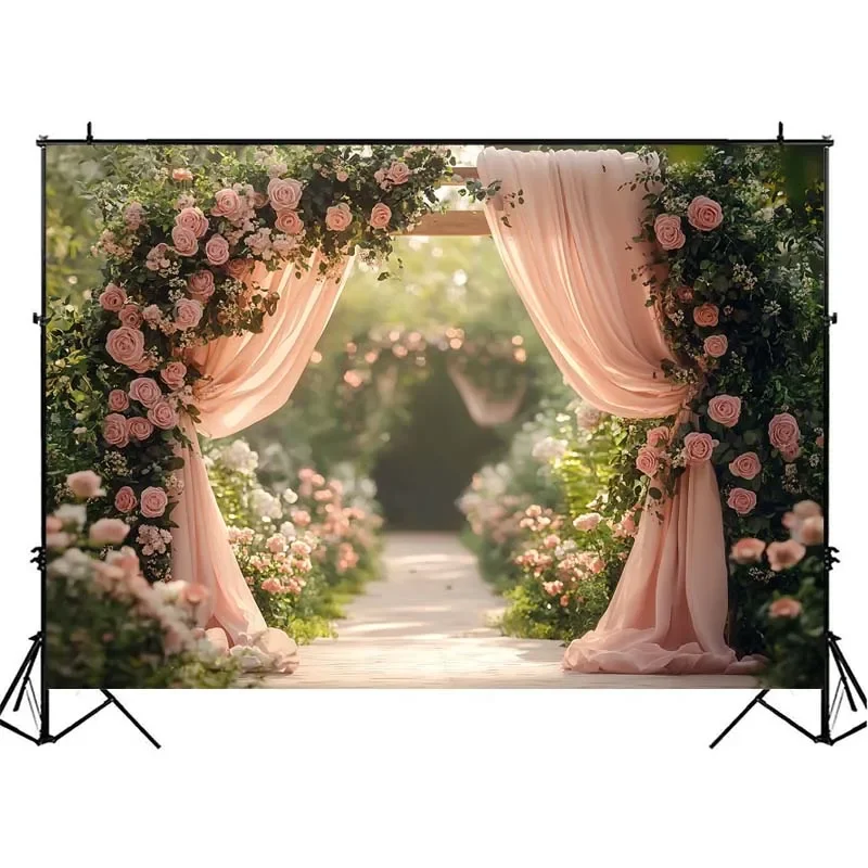 Mocsicka التصوير خلفية الربيع الوردي الزهور نافذة ديكور عيد ميلاد الزفاف الأمومة صورة خلفية استوديو الصور #5