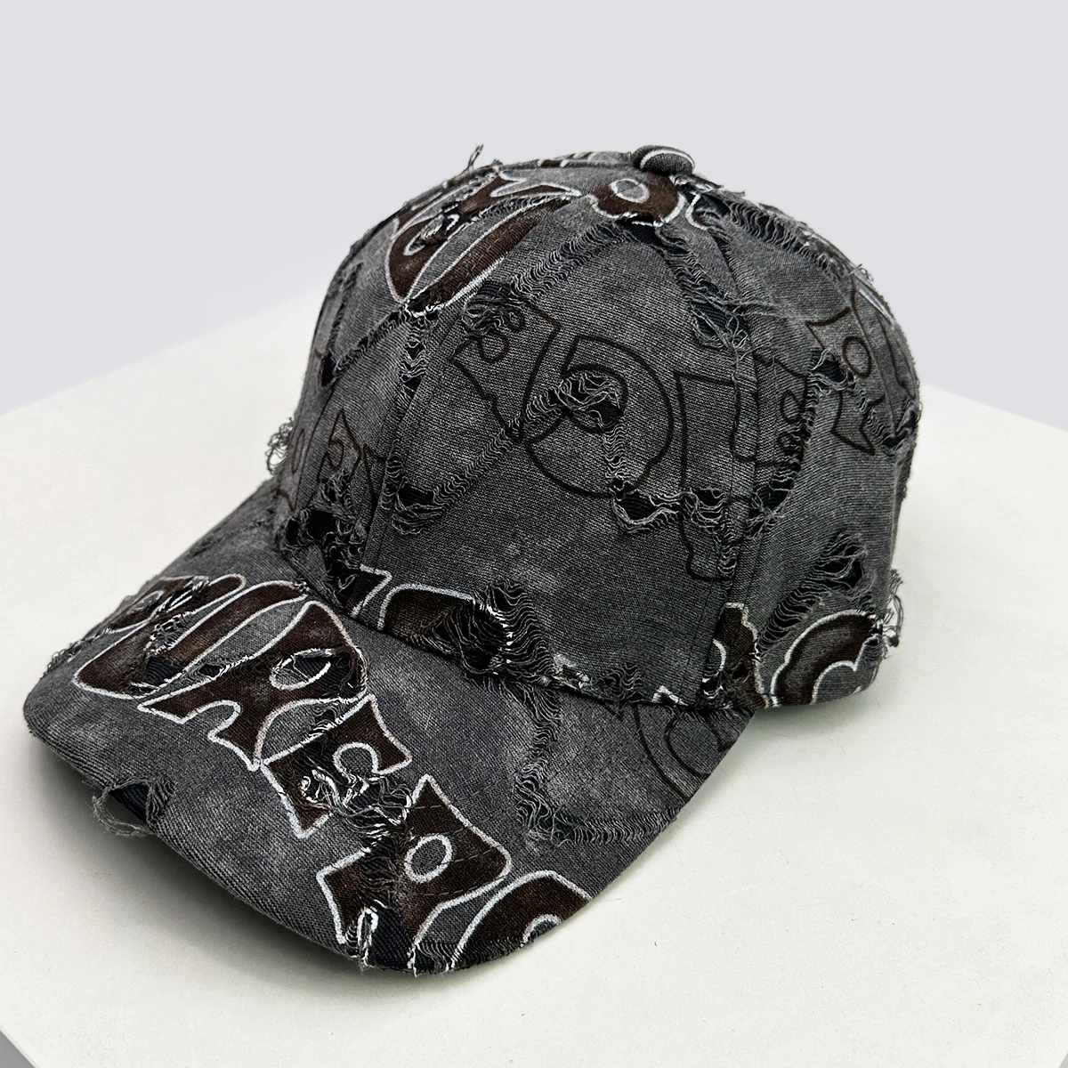 Neue Unisex American Vintage Brief Persönliche Baseball Hüte Atmungsaktive Gebrochene Stil Sonnenschirm Schirmmützen Vielseitige Mode Straße