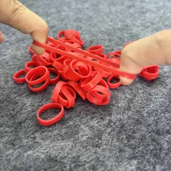 600 Pcs Red O Rings Elastic Rubber Bands Stretchable Latex Rings High Elasticity Rubber Elastic Bands Packaging Supplies