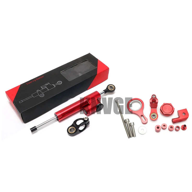 Amortiguador de dirección para motocicleta, estabilizador direccional, Kit de soporte de montaje para YAMAHA YZF R1 02-17 YZF R6 06-20