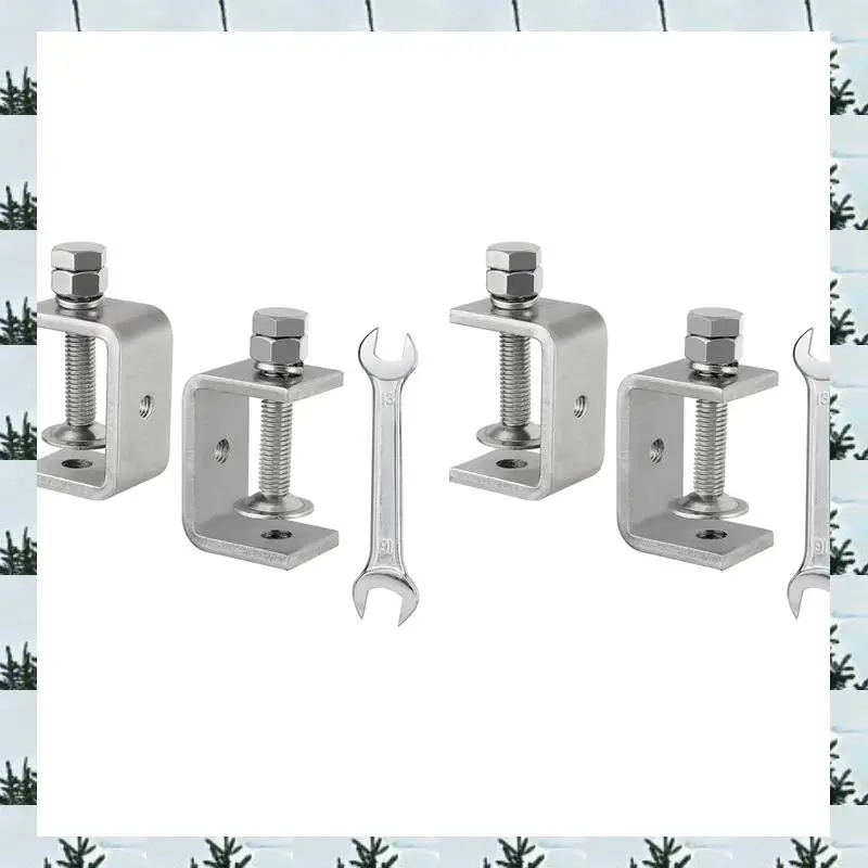 

ABLG 4Pcs 304 Stainless Steel C Clamp,Tiger Clamp Woodworking Clamp Heavy Duty C Clamps For Woodworking, Welding-45Mm