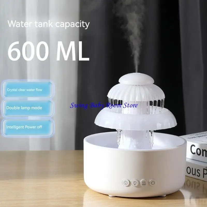 K1AD المحمولة المرطب العطرية الناشر 600 مل مع أضواء ملونة